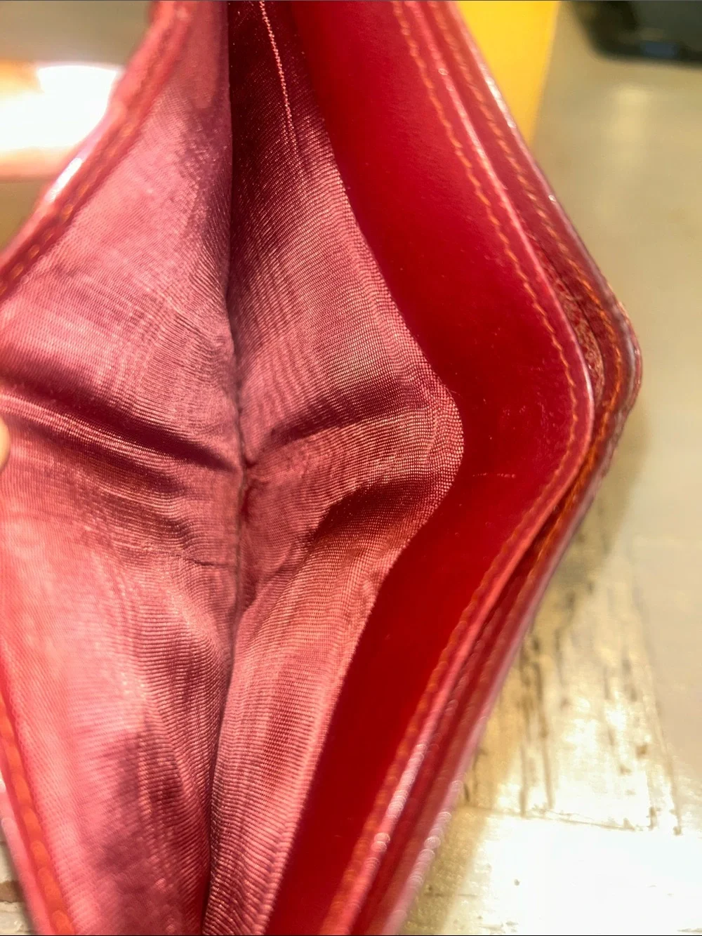 Cartier 1990’s Vintage Burgundy Leather Bifold Wallet
